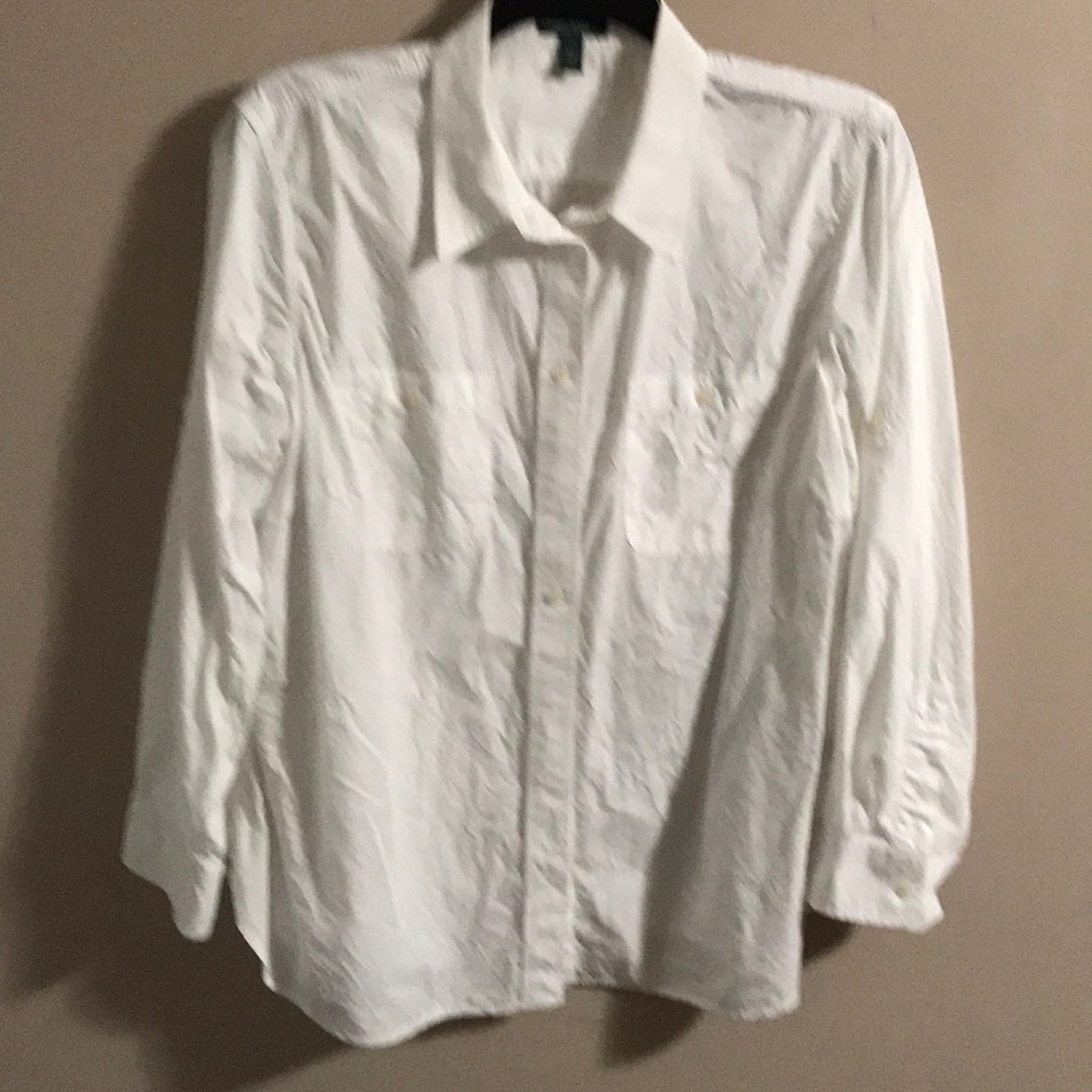 Ralph Lauren - White button down cotton blouse